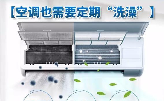 空调清洗消毒的好处（呼吸清新）