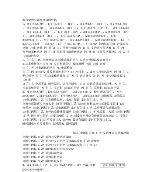 解读美的空调故障代码（美的空调故障代码解析）
